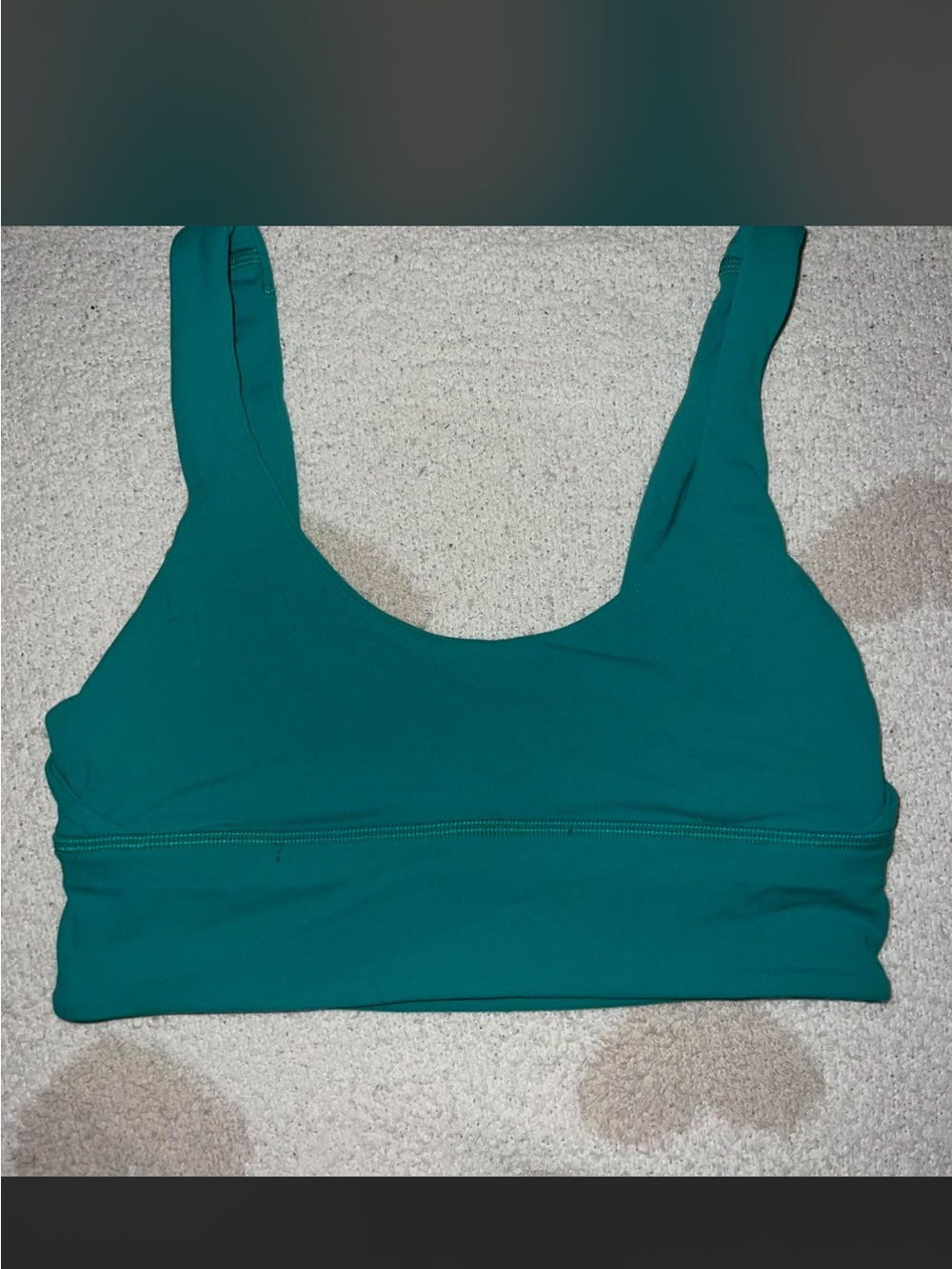 lululemon athletica Teal Green Scoop Neck Sports Tank